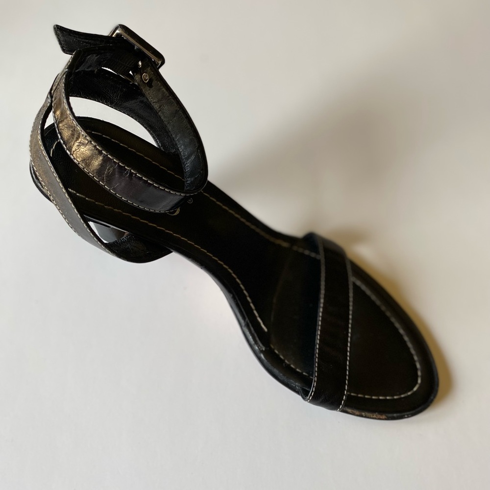 Franco Sarto - Lady black leather sandals, Size: 8